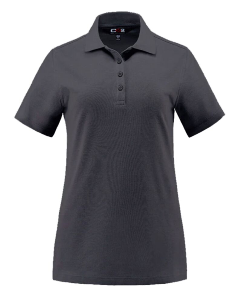 LadiesCotton-Poly-Spandex Pique Polo Thumbnail