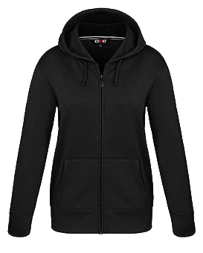 Ladies Polyester Full-Zip Hooded Sweatshirt Thumbnail