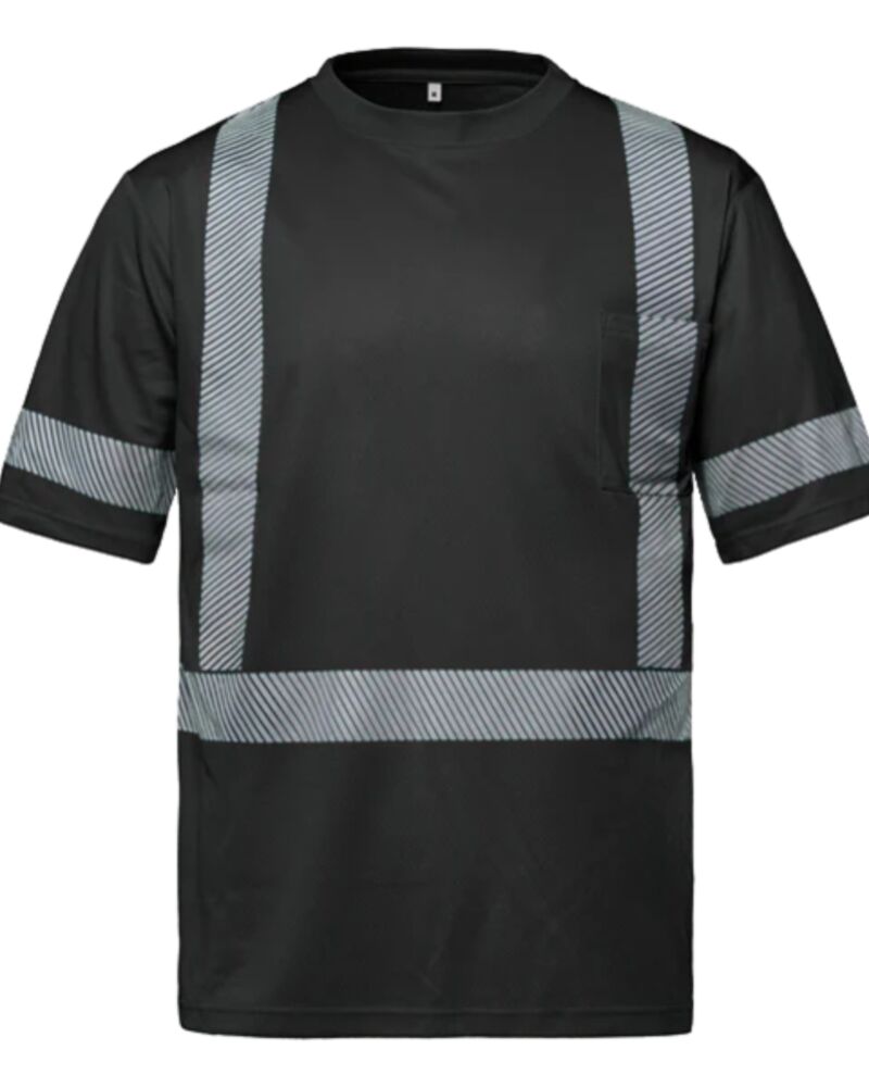 Hi-VIS T-shirt with Segmented Stripes Thumbnail