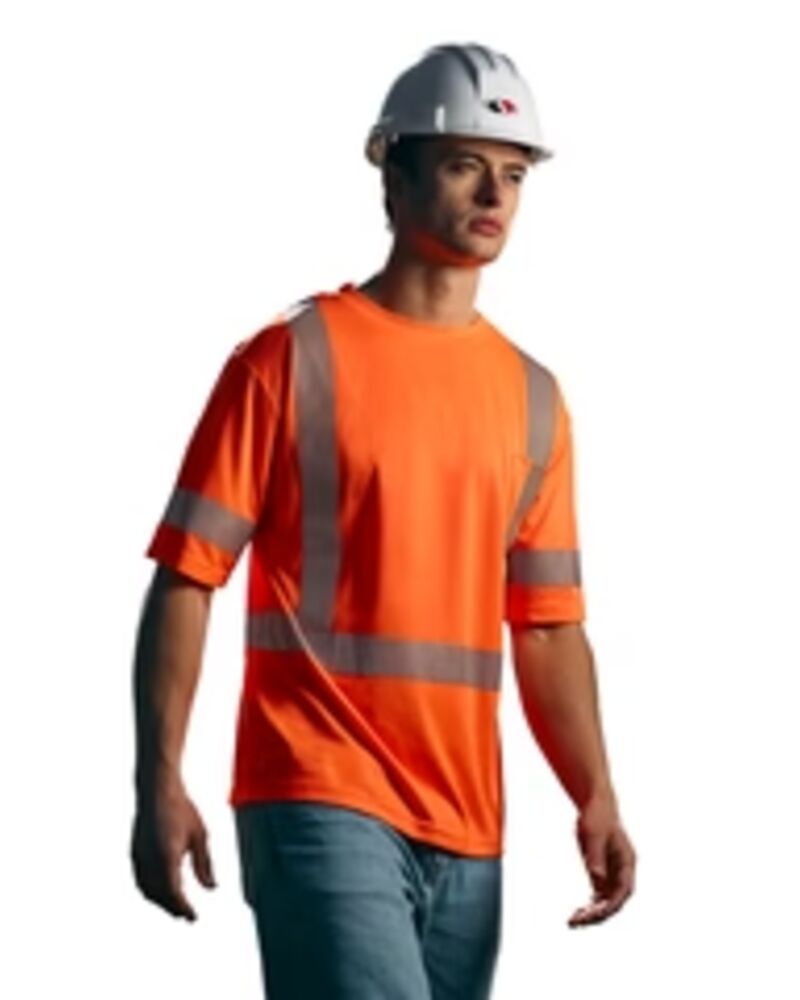 Hi-VIS T-shirt with Segmented Stripes Thumbnail