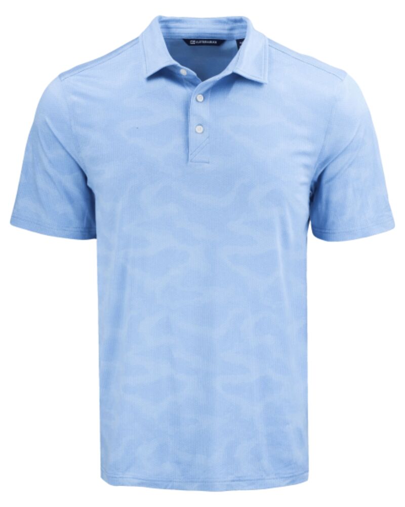 Cutter & Buck Coastline Recycled Double Peached Camo Print Mens Polo Thumbnail